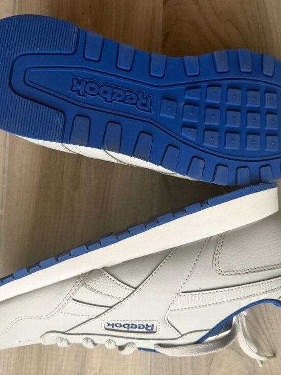 ?Reebok Classic Low 2 Color Grey/Blue CN7686 GENUINE LEATHER MEN\'S SIZE: 10 NEW main image 5